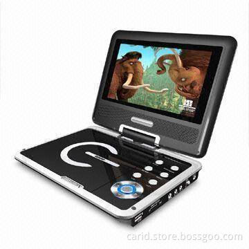 Portable DVD Player with 7-inch TFT LCD, and 270 Degrees Swivel Screen